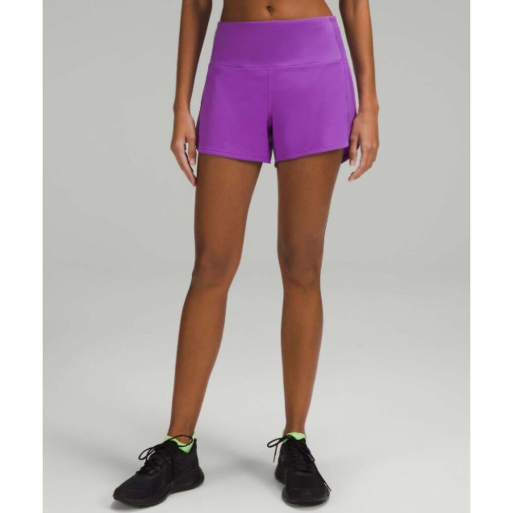 Lululemon Speed Up High-Rise Lined Short 4", Moonlit Magenta, Size 14, W7BJ8T